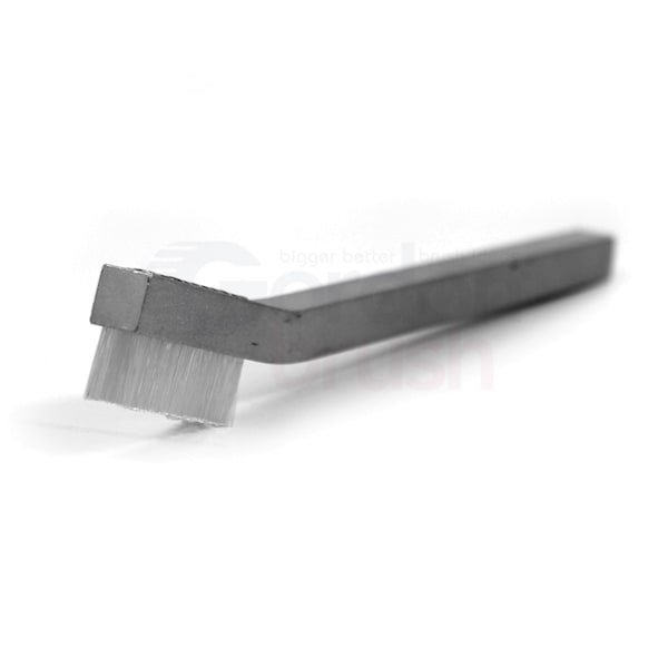 3 x 11 Row 0.012 Nylon Bristle and Aluminum Handle Hand-Laced Brush, PK12